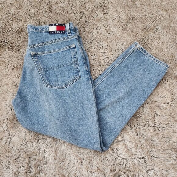 Tommy Hilfiger Tommy Jeans Vintage 1990s Straight Leg Mom Jeans Size 13 - Picture 2 of 10